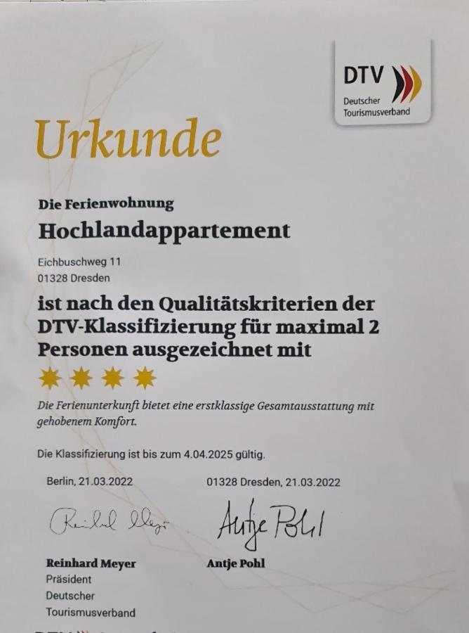 Hochlandappartement Dresda Esterno foto